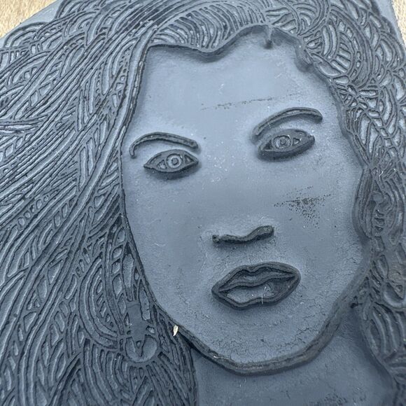 Mane Girl Woman Lots of Hair Amazing Detail Stamp Oasis 1512-1 Rubber Stamp HTF - Picture 5 of 7